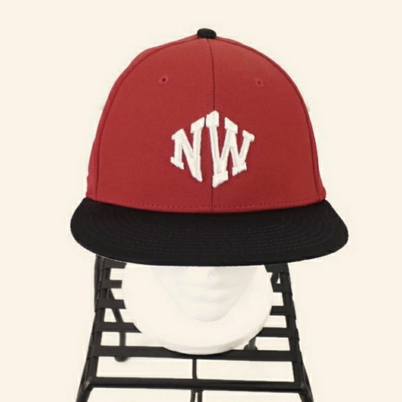 OC Sports Pro Flex eco3 Red Black Fitted NW Embroidered Hat Mens L/XL - Picture 2 of 9